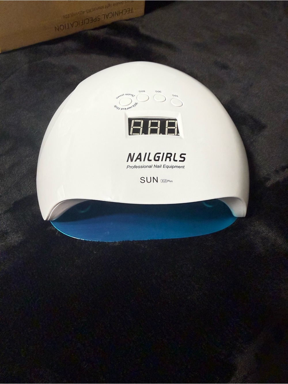 UV NAIL LAMP. Nail girls white & blue .
